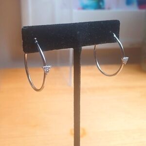Sterling Silver Hoop Earings